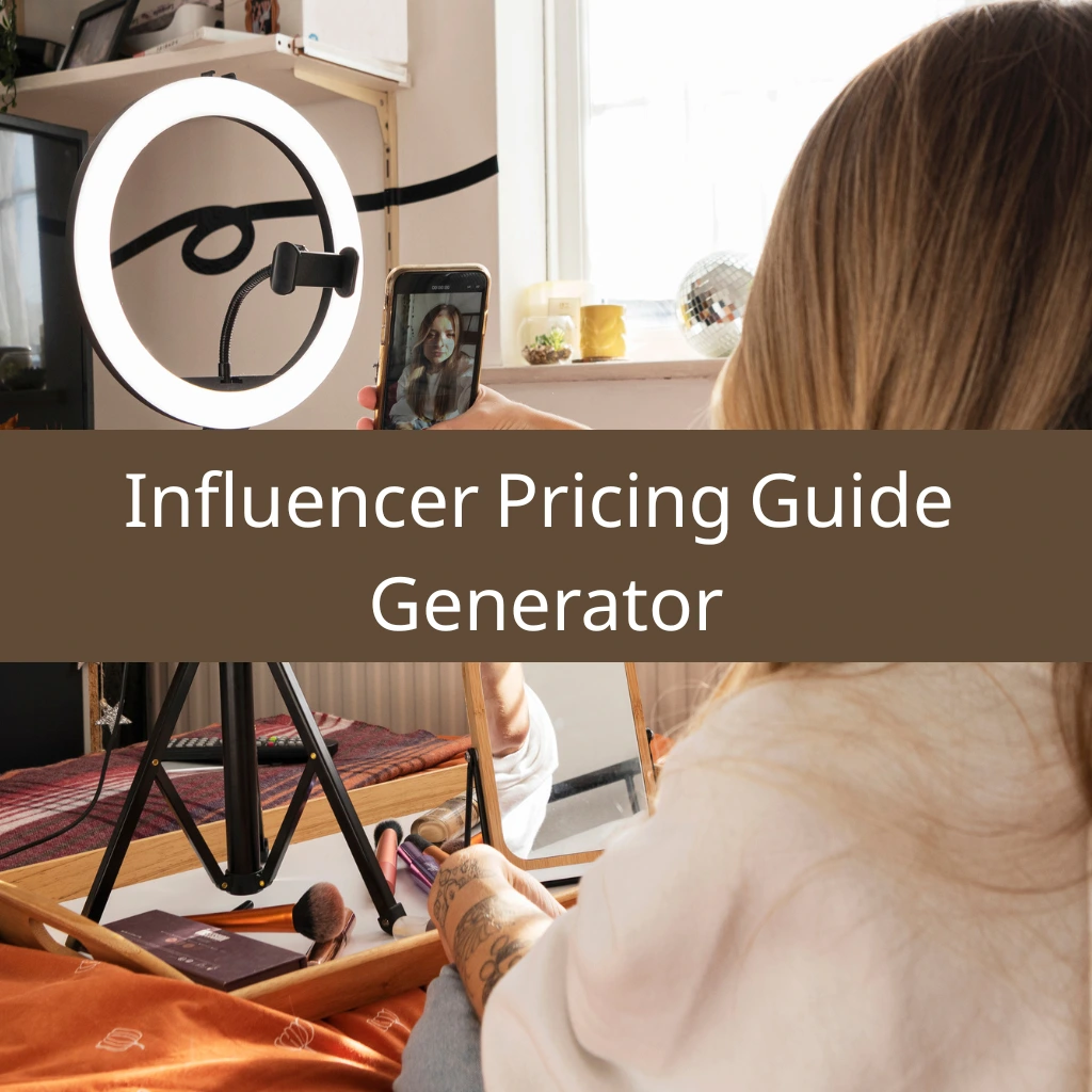Influencer Pricing Guide Generator