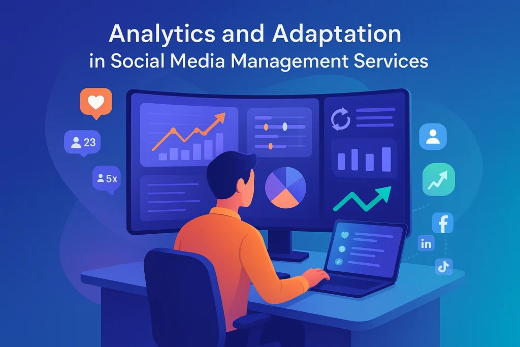 Analytics and Adaptation in Social Media Management Services